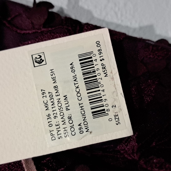 Alex Marie Madison 3D Floral Embroidered Mesh Sleeveless A-line Dress - Picture 8 of 12